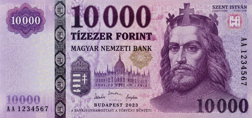 שטר 10,000 פורינט הונגרי